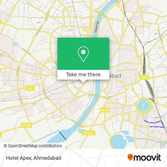 Hotel Apex map