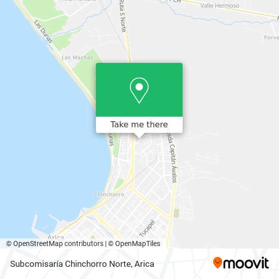 Mapa de Subcomisaría Chinchorro Norte