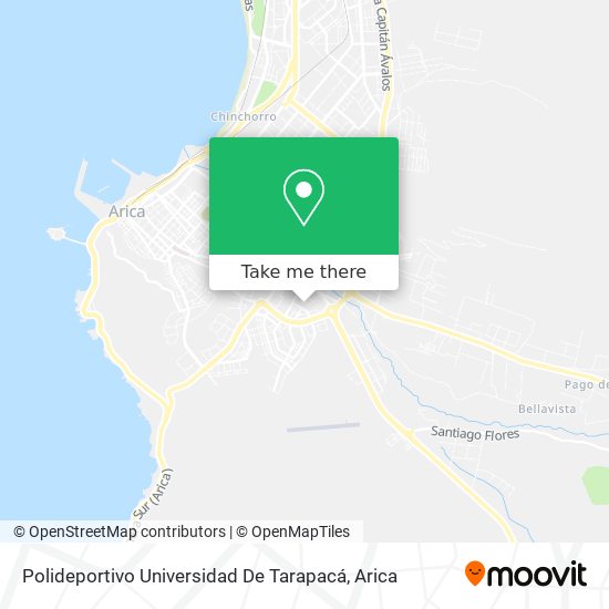 Polideportivo Universidad De Tarapacá map