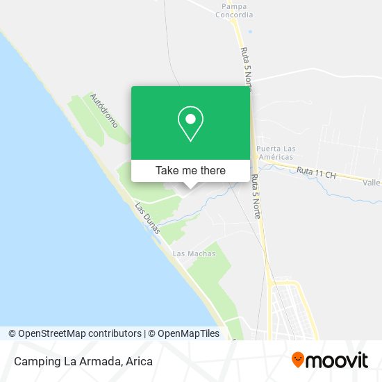 Mapa de Camping La Armada