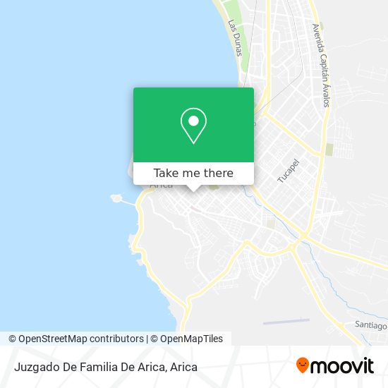 Mapa de Juzgado De Familia De Arica