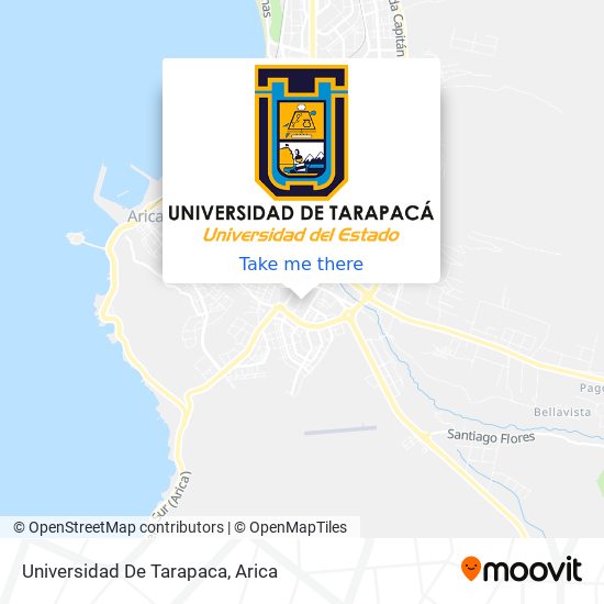 Universidad De Tarapaca map