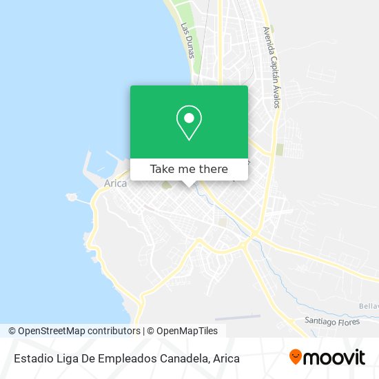 Estadio Liga De Empleados Canadela map