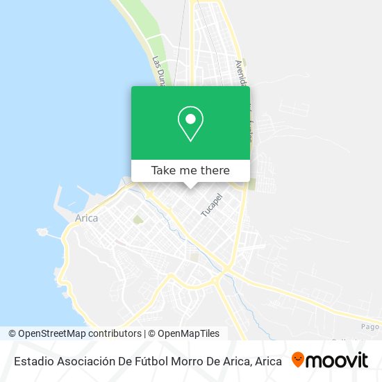 Estadio Asociación De Fútbol Morro De Arica map