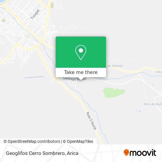 Geoglifos Cerro Sombrero map