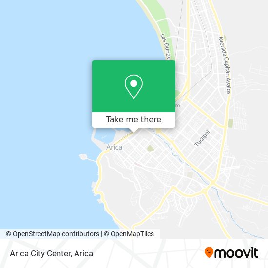 Arica City Center map