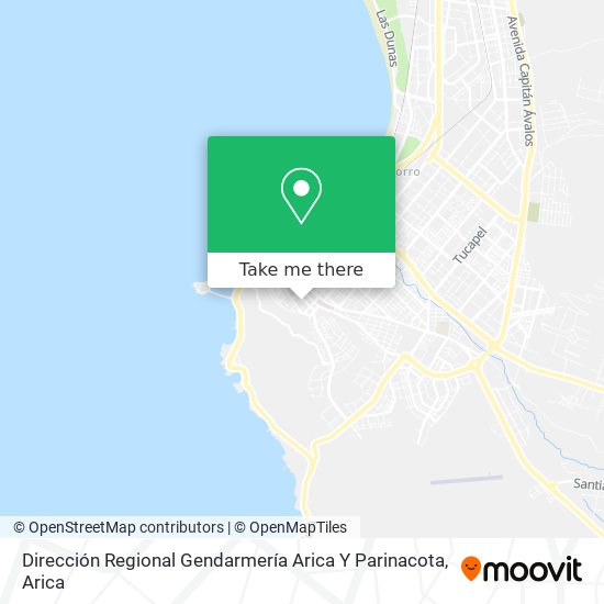 Dirección Regional Gendarmería Arica Y Parinacota map