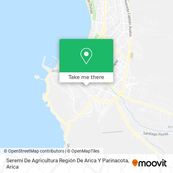 Mapa de Seremi De Agricultura Región De Arica Y Parinacota