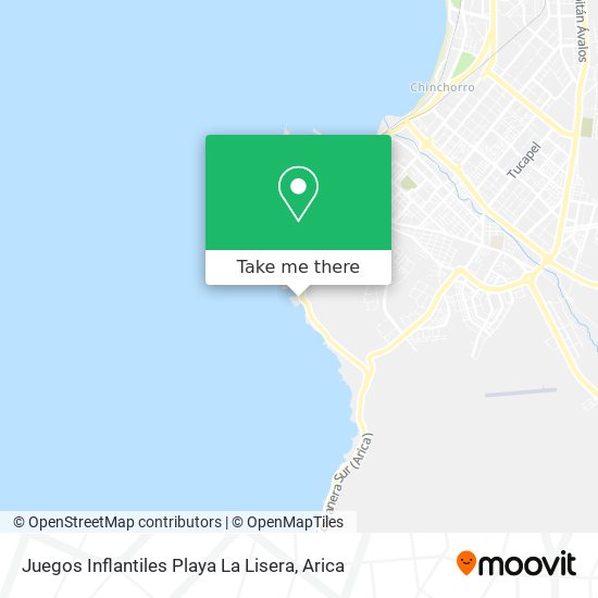 Juegos Inflantiles Playa La Lisera map