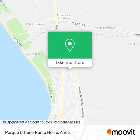 Mapa de Parque Urbano Punta Norte