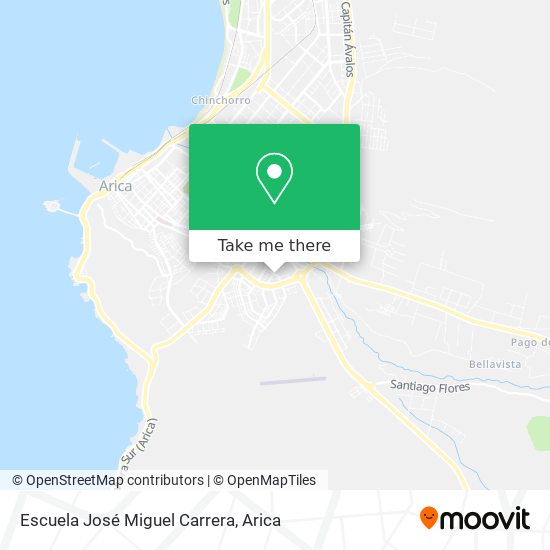 Mapa de Escuela José Miguel Carrera