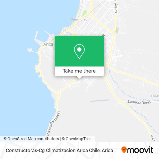 Constructoras-Cg Climatizacion Arica Chile map