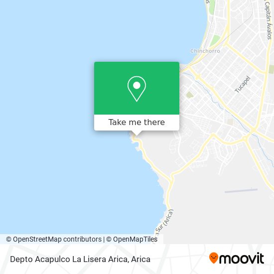 Depto Acapulco La Lisera Arica map