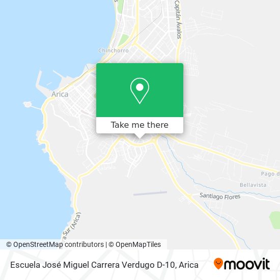 Escuela José Miguel Carrera Verdugo D-10 map