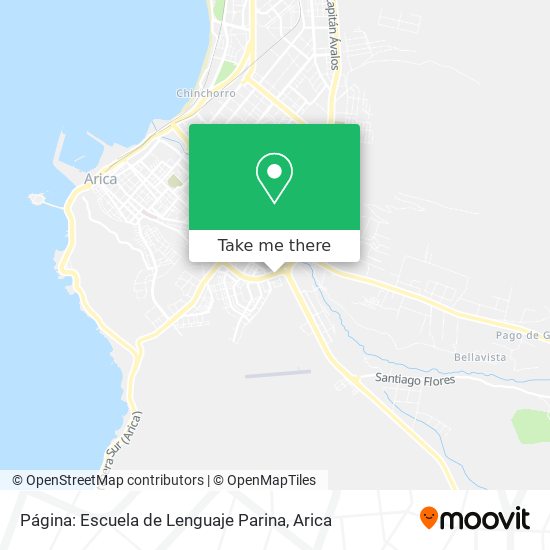 Página: Escuela de Lenguaje Parina map