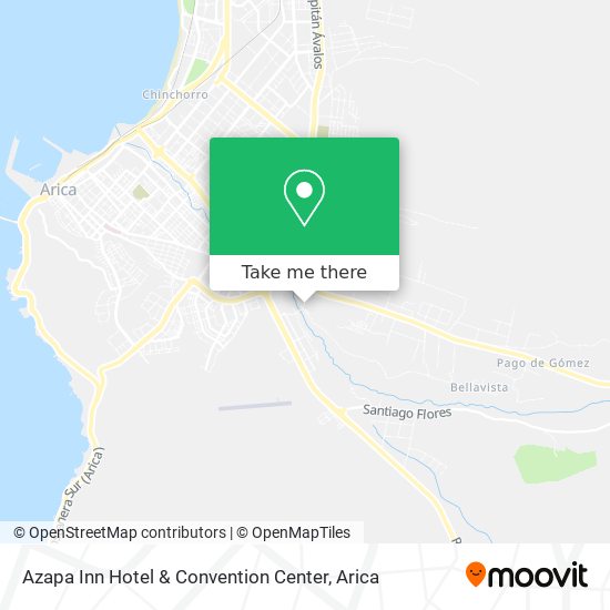 Mapa de Azapa Inn Hotel & Convention Center