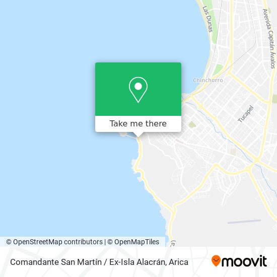 Comandante San Martín / Ex-Isla Alacrán map