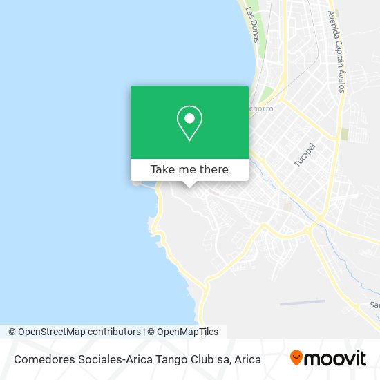 Comedores Sociales-Arica Tango Club sa map