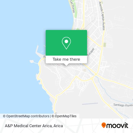 Mapa de A&P Medical Center Arica