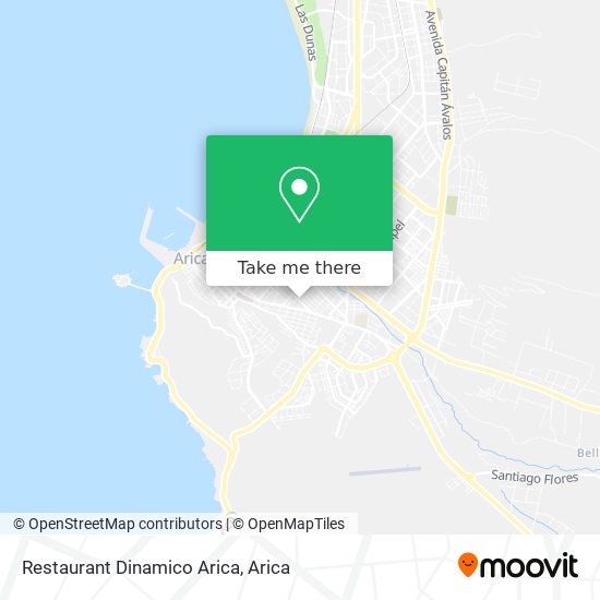 Restaurant Dinamico Arica map