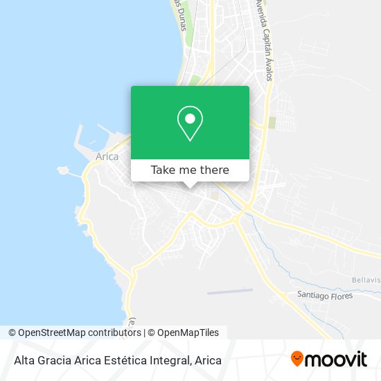 Mapa de Alta Gracia Arica Estética Integral