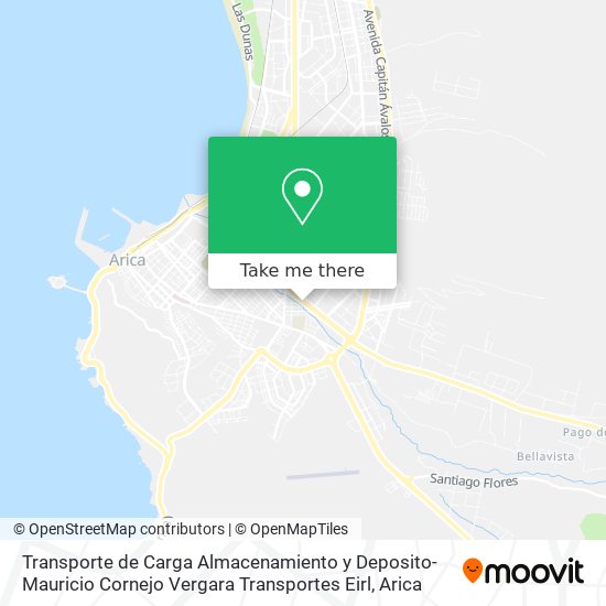 Mapa de Transporte de Carga Almacenamiento y Deposito-Mauricio Cornejo Vergara Transportes Eirl