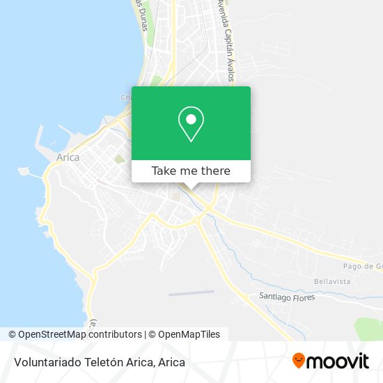 Voluntariado Teletón Arica map