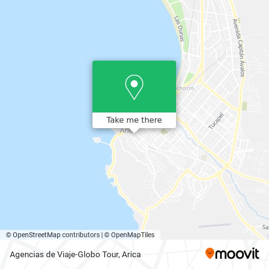 Mapa de Agencias de Viaje-Globo Tour