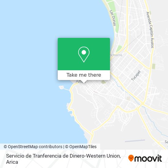 Servicio de Tranferencia de Dinero-Western Union map