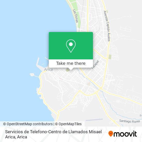Servicios de Telefono-Centro de Llamados Misael Arica map