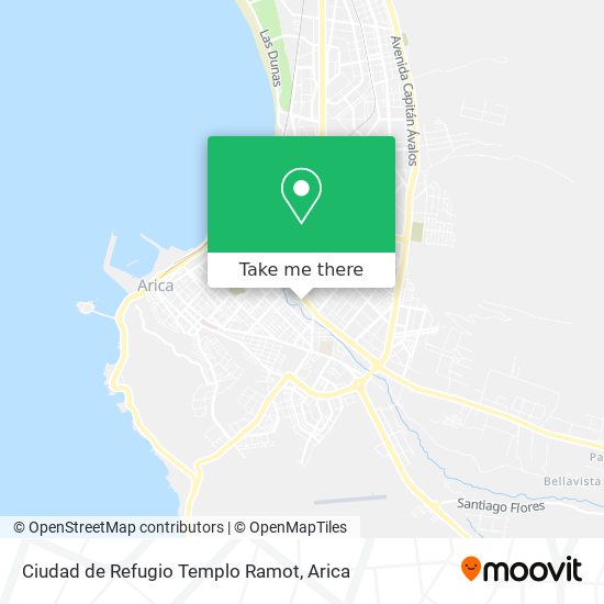 Ciudad de Refugio Templo Ramot map