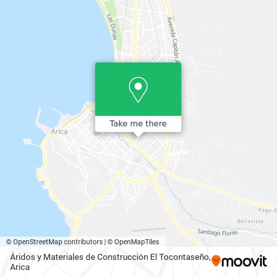 Áridos y Materiales de Construcción El Tocontaseño map