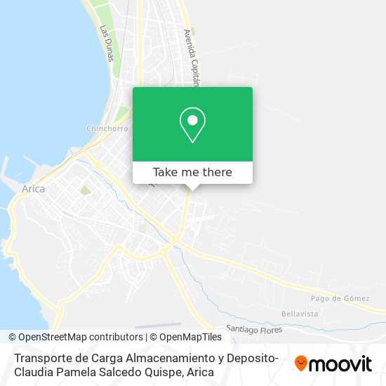 Transporte de Carga Almacenamiento y Deposito-Claudia Pamela Salcedo Quispe map