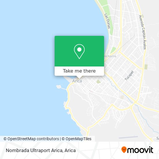 Nombrada Ultraport Arica map