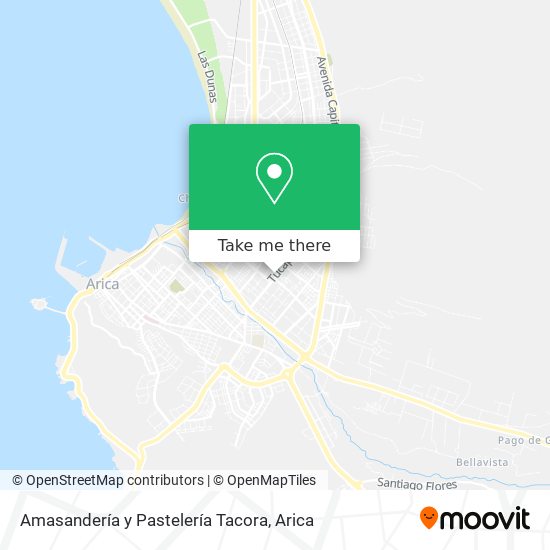 Mapa de Amasandería y Pastelería Tacora
