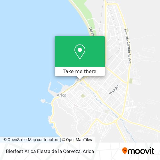 Mapa de Bierfest Arica Fiesta de la Cerveza