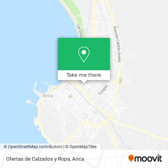 Mapa de Ofertas de Calzados y Ropa