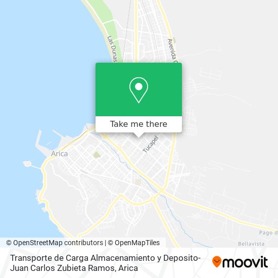 Transporte de Carga Almacenamiento y Deposito-Juan Carlos Zubieta Ramos map