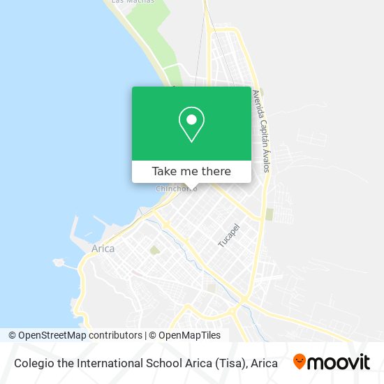 Colegio the International School Arica (Tisa) map