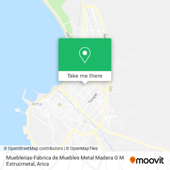 Mapa de Mueblerias-Fabrica de Muebles Metal Madera G M Estrucmetal