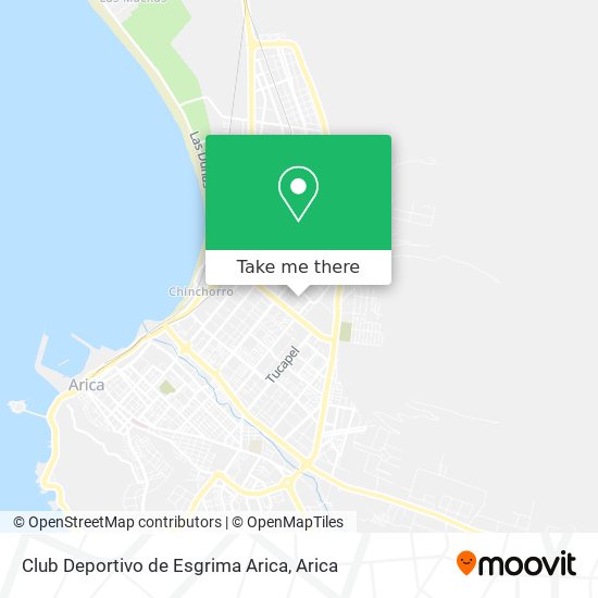 Mapa de Club Deportivo de Esgrima Arica