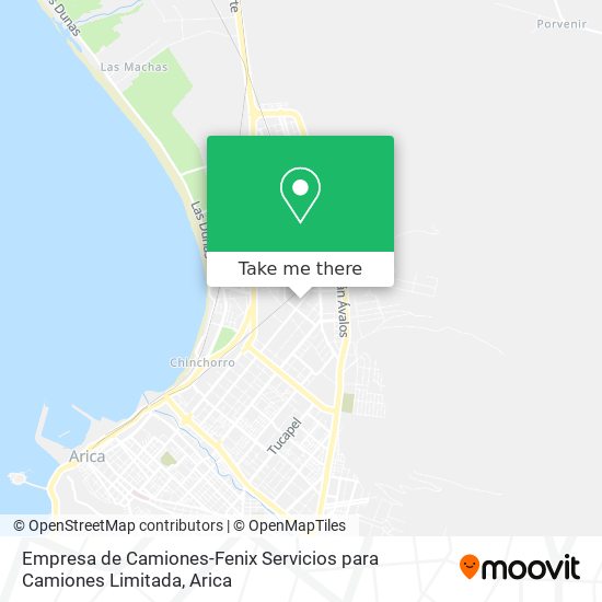 Mapa de Empresa de Camiones-Fenix Servicios para Camiones Limitada