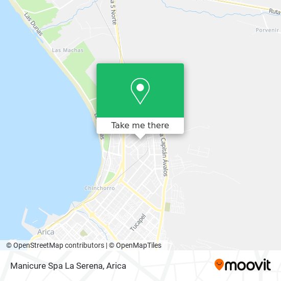 Mapa de Manicure Spa La Serena