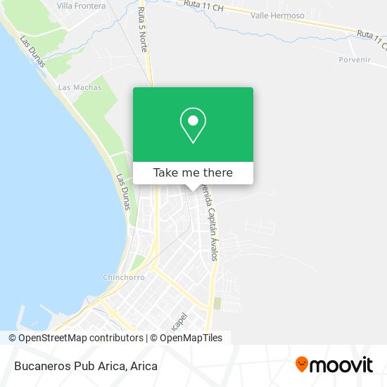 Bucaneros Pub Arica map