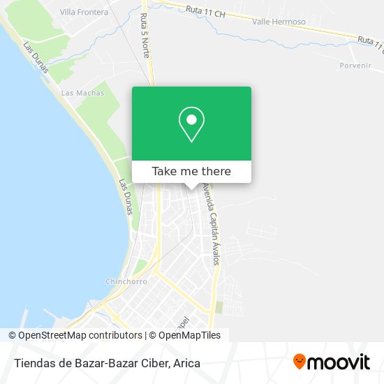Tiendas de Bazar-Bazar Ciber map