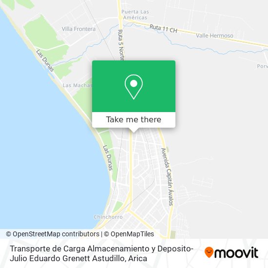 Transporte de Carga Almacenamiento y Deposito-Julio Eduardo Grenett Astudillo map
