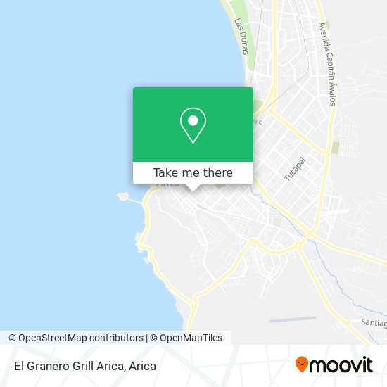 El Granero Grill Arica map