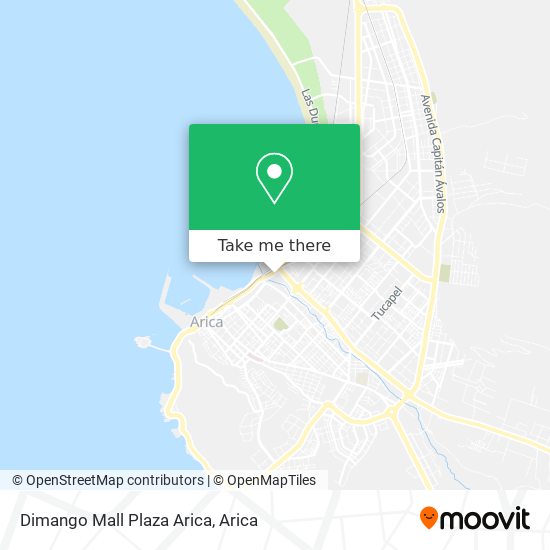 Dimango Mall Plaza Arica map