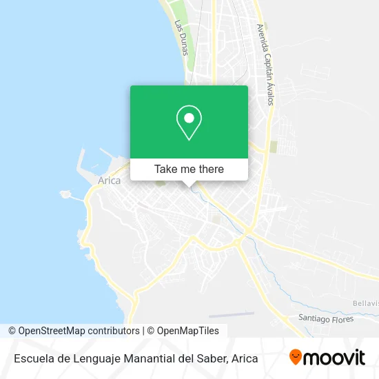 Escuela de Lenguaje Manantial del Saber map
