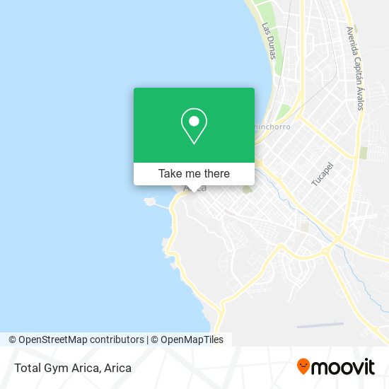 Total Gym Arica map